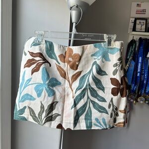 Abercrombie Floral Print Mini Skort
